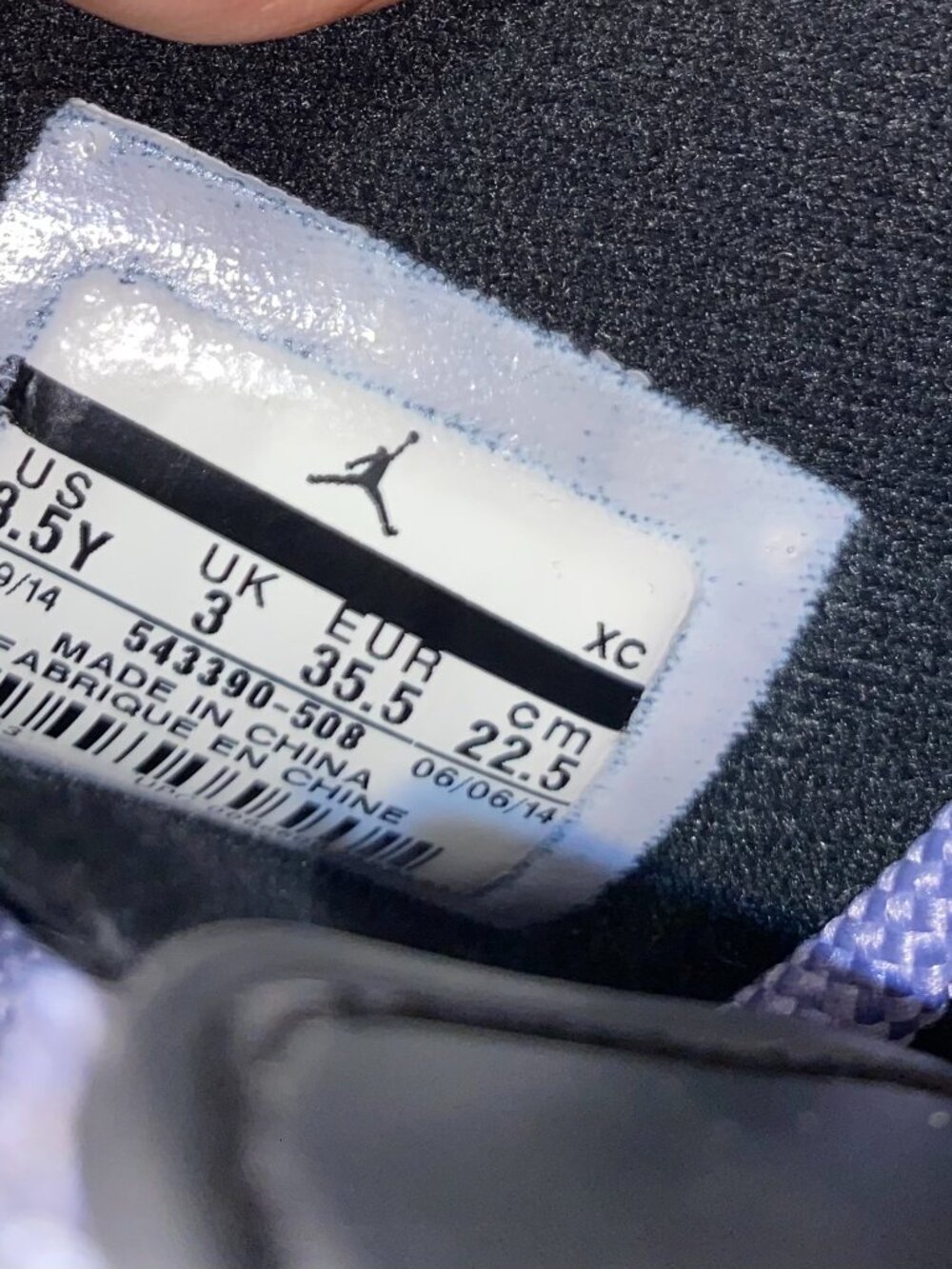 Youth Air Jordan 6 Retro GG 'Iron Purple' - Picture 5 of 5